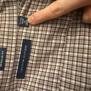 Tommy Hilfiger Brown Checkered Shirt